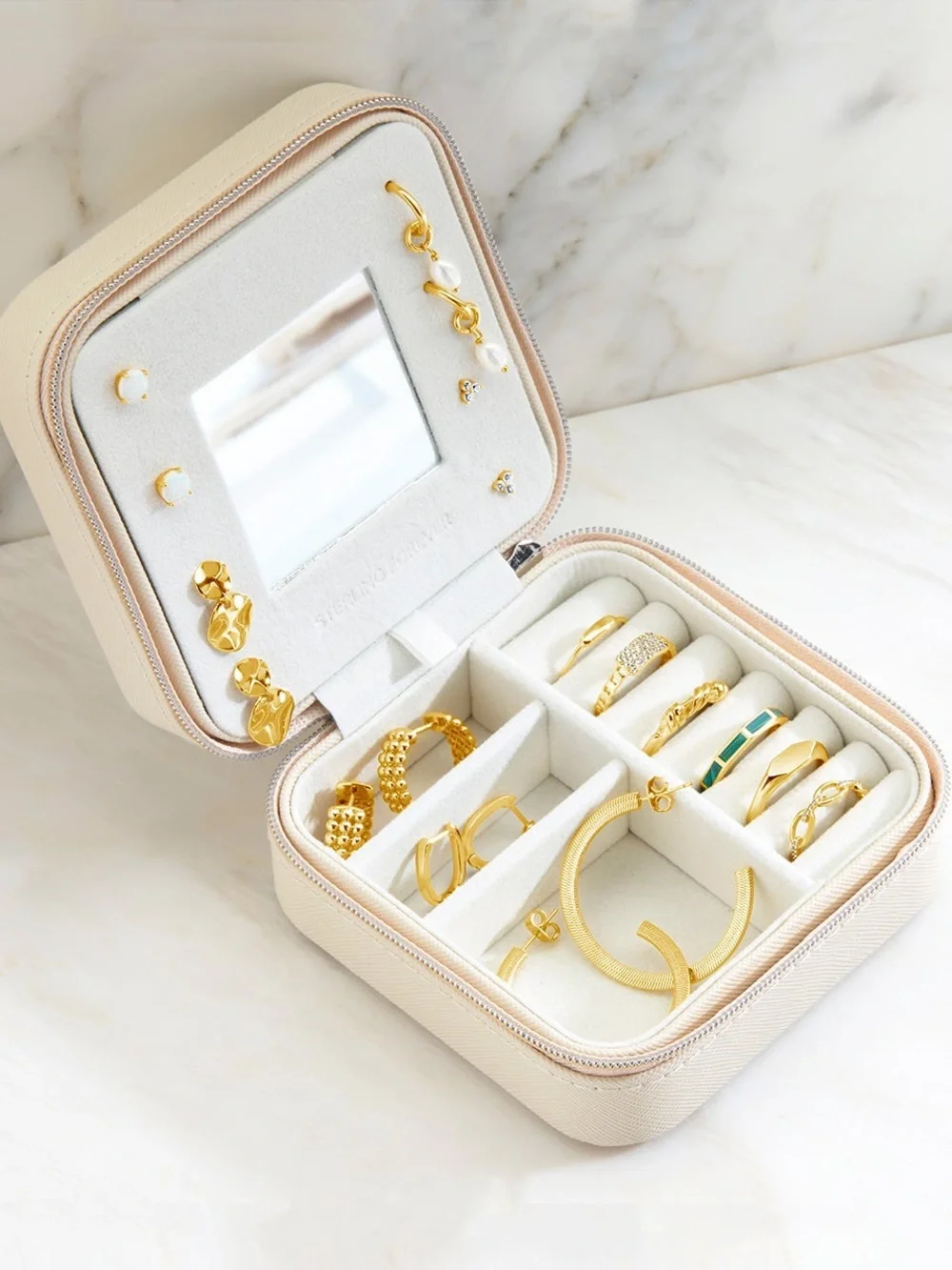 Sterling forever travel jewelry case new